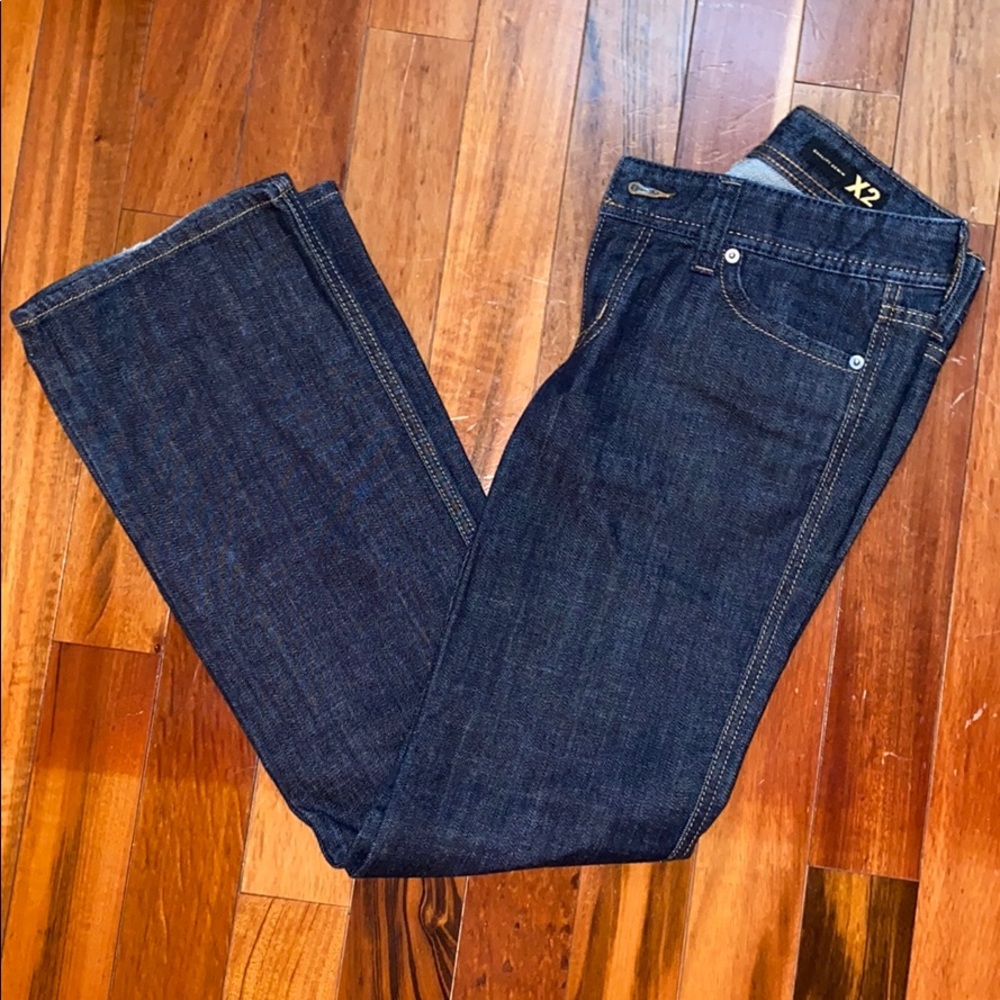 Denim boot cut jeans
